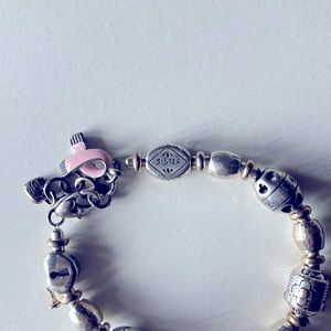 Brighton pink ribbon bracelet
